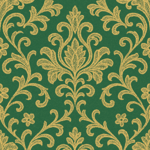 PANEL ZLATÉ ORNAMENTY NA ZELENÉ