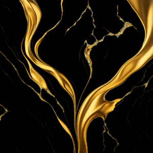 PANEL ZLATÝ MRAMOR NA ČERNÉ 1