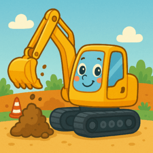 PANEL DĚTSKÝ BAGR 2