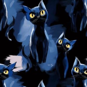 Kočárkovina Černomodré kočky