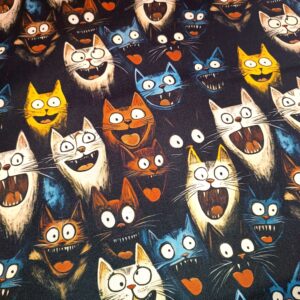 Kočárkovina Bláznivé barevné kočky