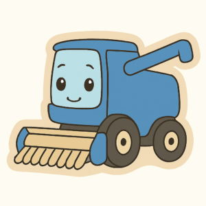 PANEL ŇUŇÁNEK MODRÝ KOMBAJN