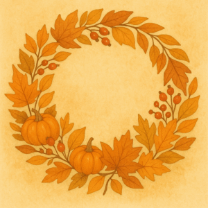 PANEL VĚNEC Z LISTÍ