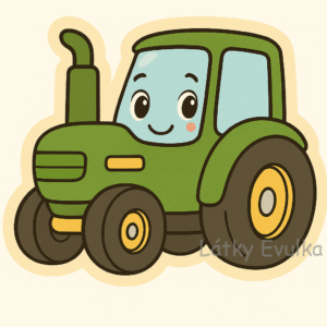 PANEL ŇUŇÁNEK ZELENÝ TRAKTOR