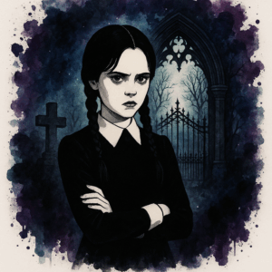 PANEL GOTHIC DÍVKA PŘED BRANOU