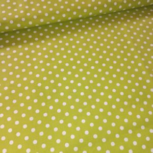 Plátno Bílé puntíky na zelenkavé, velikost puntíku 0,5cm