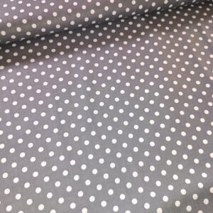 Plátno Bílé puntíky na šedé, velikost puntíku 0,5cm