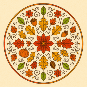 PANEL PODZIMNÍ MANDALA 10