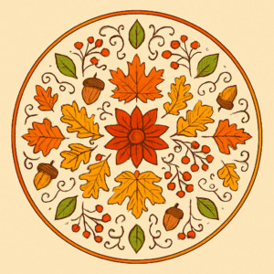 PANEL PODZIMNÍ MANDALA 8