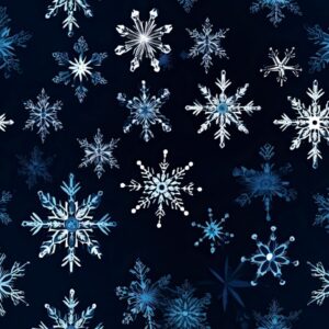 Kočárkovina Vločky na tmavém podkladu