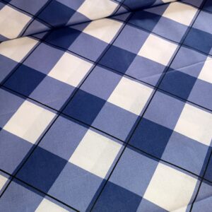 Plátno Modré káro