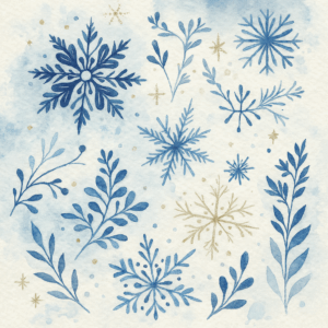 PANEL MODRÉ VLOČKY