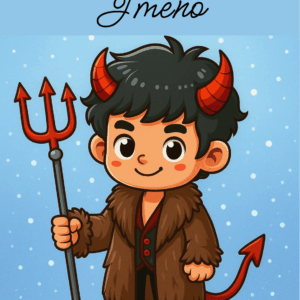 Mikulášský panel - ČERT - SE JMÉNEM NA PŘÁNÍ