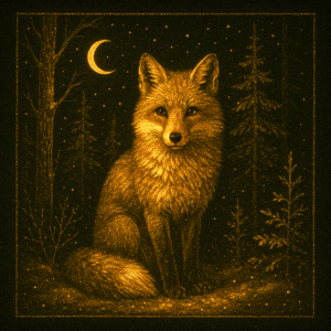 PANEL NOČNÍ LES - LIŠKA 1