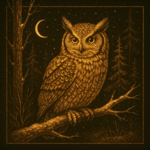 PANEL NOČNÍ LES - VÝR VELKÝ