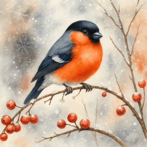 PANEL PTÁČEK NA VĚTVI 1