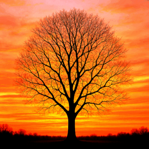 PANEL STROM SE ZÁPADEM SLUNCE 1