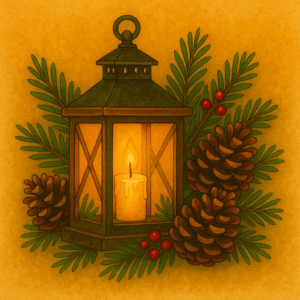 PANEL VÁNOČNÍ LUCERNA
