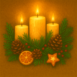 PANEL VÁNOČNÍ SVÍČKY