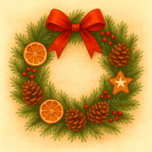 PANEL VÁNOČNÍ VĚNEC