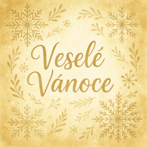 PANEL VESELÉ VÁNOCE ZLATÉ