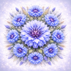 PANEL KVĚTINOVÁ MANDALA - CHRPA