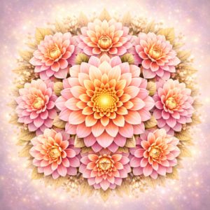 PANEL KVĚTINOVÁ MANDALA - JIŘINKA