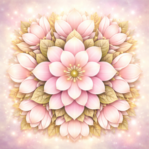 PANEL KVĚTINOVÁ MANDALA - MAGNOLIE