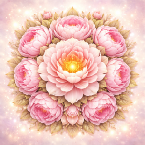 PANEL KVĚTINOVÁ MANDALA - PIVOŇKA