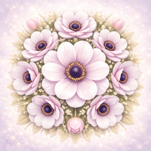 PANEL KVĚTINOVÁ MANDALA - SASANKA