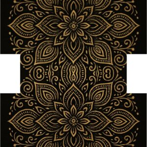 PANEL KOSMETICKÁ TAŠTIČKA -  ZLATÁ MANDALA 1