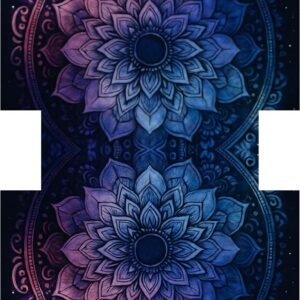 PANEL KOSMETICKÁ TAŠTIČKA -  RŮŽOVO-MODRÁ MANDALA 1