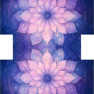 PANEL KOSMETICKÁ TAŠTIČKA - RŮŽOVO-MODRÁ MANDALA 3