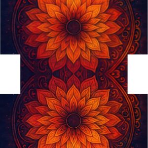 PANEL KOSMETICKÁ TAŠTIČKA -  OHNIVÁ MANDALA