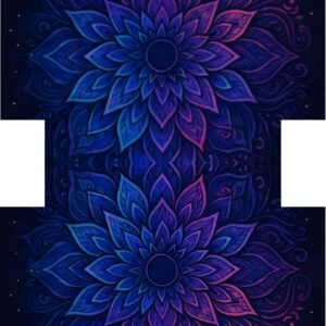 PANEL KOSMETICKÁ TAŠTIČKA - RŮŽOVO-MODRÁ MANDALA 2