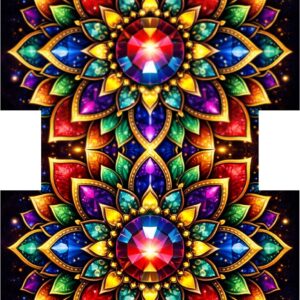 PANEL KOSMETICKÁ TAŠTIČKA -  DIAMANTOVÁ MANDALA