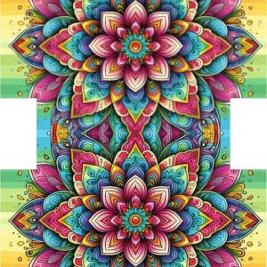 PANEL KOSMETICKÁ TAŠTIČKA -  DUHOVÁ MANDALA 6