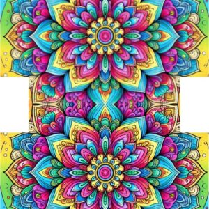 PANEL KOSMETICKÁ TAŠTIČKA - DUHOVÁ MANDALA 9