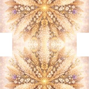 PANEL KOSMETICKÁ TAŠTIČKA - KVĚTINOVÁ MANDALA – PAMPOVÁ TRÁVA