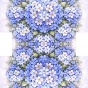 PANEL KOSMETICKÁ TAŠTIČKA - KVĚTINOVÁ MANDALA – POMNĚNKA