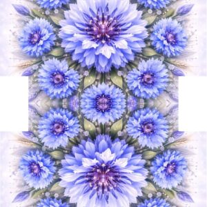 PANEL KOSMETICKÁ TAŠTIČKA - KVĚTINOVÁ MANDALA – CHRPA