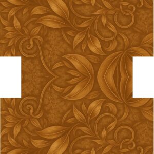 PANEL KOSMETICKÁ TAŠTIČKA - KVĚTY BRONZOVÉ