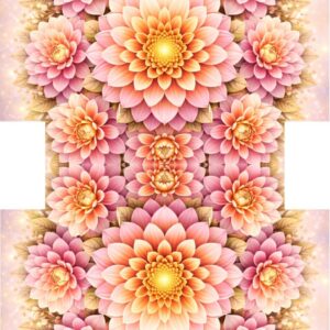 PANEL KOSMETICKÁ TAŠTIČKA - KVĚTINOVÁ MANDALA – JIŘINKA