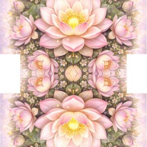 PANEL KOSMETICKÁ TAŠTIČKA - KVĚTINOVÁ MANDALA – LOTOS