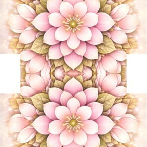 PANEL KOSMETICKÁ TAŠTIČKA - KVĚTINOVÁ MANDALA – MAGNOLIE