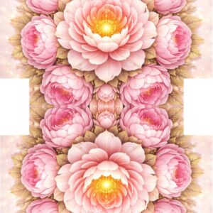 PANEL KOSMETICKÁ TAŠTIČKA - KVĚTINOVÁ MANDALA – PIVOŇKA