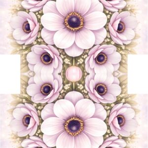 PANEL KOSMETICKÁ TAŠTIČKA - KVĚTINOVÁ MANDALA – SASANKA