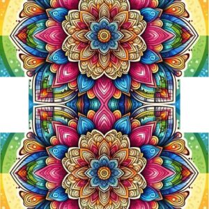 PANEL KOSMETICKÁ TAŠTIČKA -  DUHOVÁ MANDALA 1