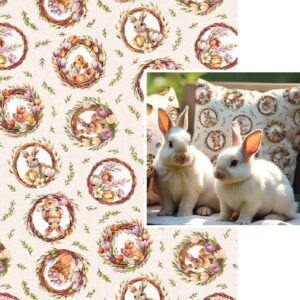 Dekorační látka ZAJÍČCI