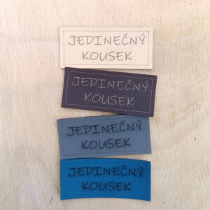 Koženkový štítek "JEDINEČNÝ KOUSEK"
